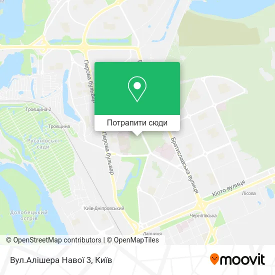 Карта Вул.Алішера Навої 3