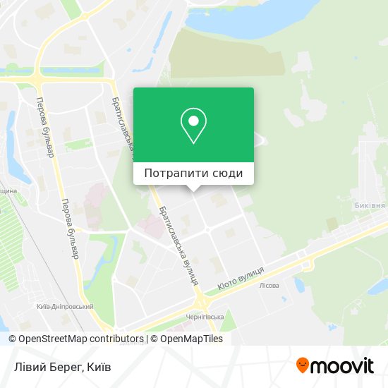 Карта Лівий Берег