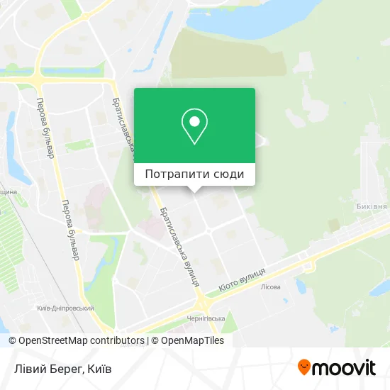 Карта Лівий Берег