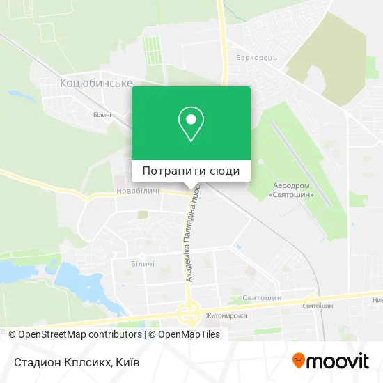 Карта Стадион Кплсикх