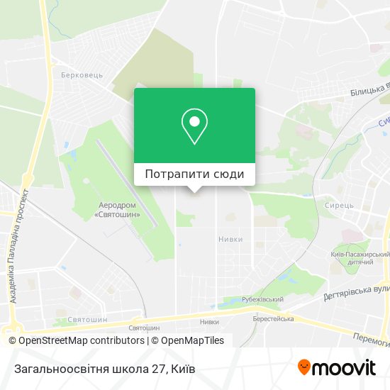 Карта Загальноосвітня школа 27