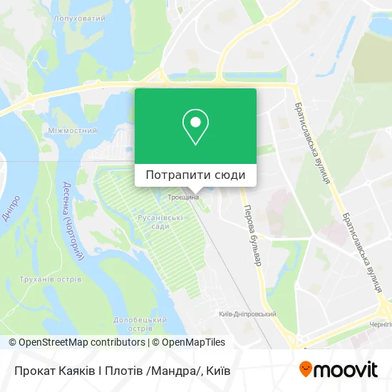 Карта Прокат Каяків І Плотів /Мандра/