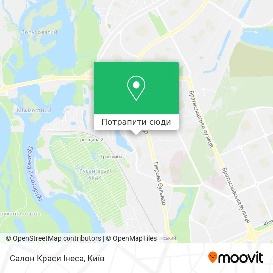 Карта Салон Краси Інеса