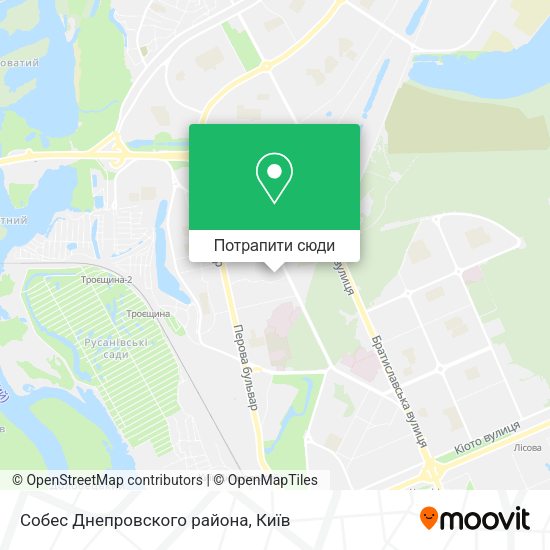 Карта Собес Днепровского района