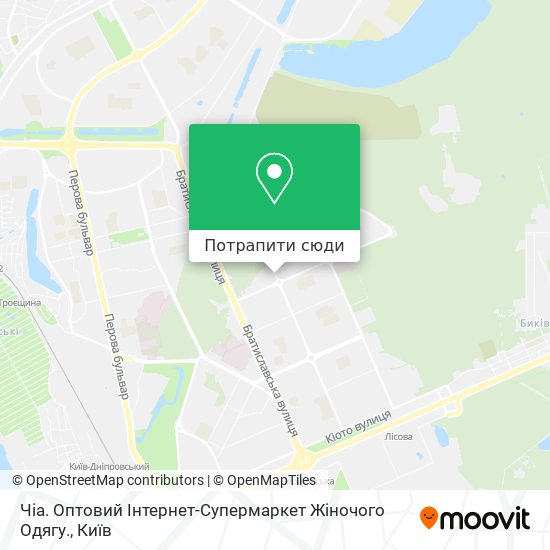 Карта Чіа. Оптовий Інтернет-Супермаркет Жіночого Одягу.