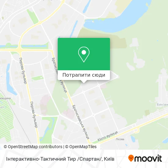 Карта Інтерактивно-Тактичний Тир /Спартан/