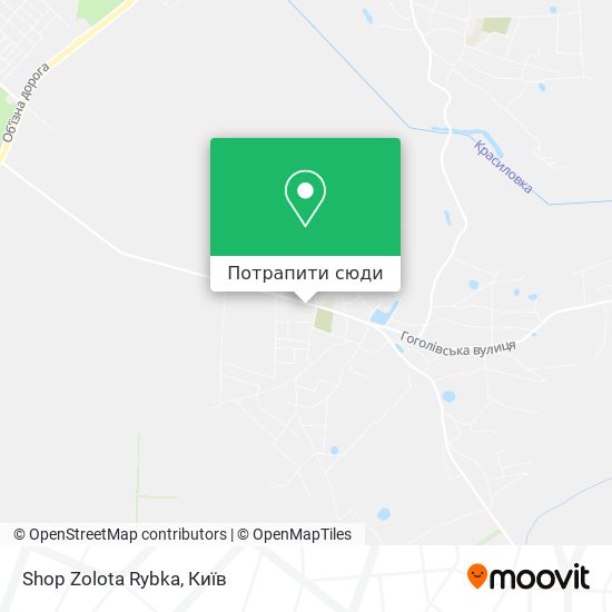 Карта Shop Zolota Rybka