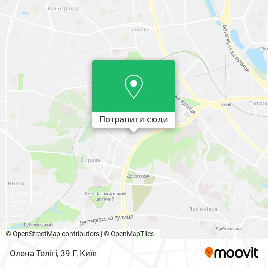 Карта Олена Телігі, 39 Г