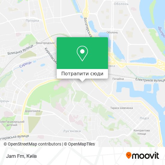 Карта Jam Fm
