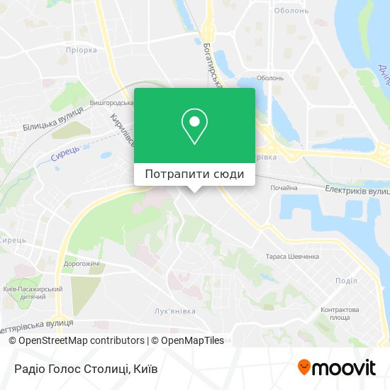 Карта Радіо Голос Столиці