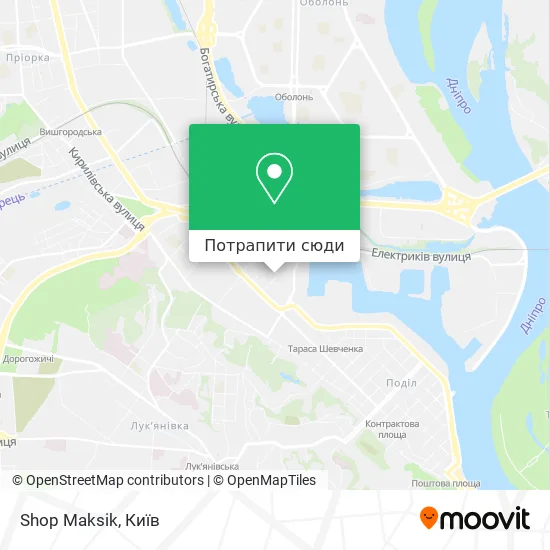 Карта Shop Maksik