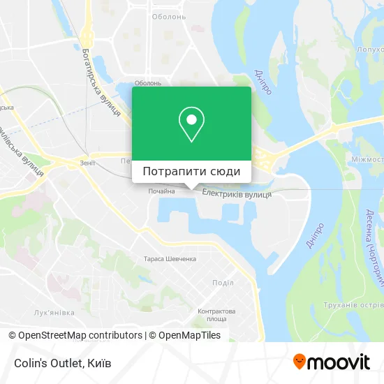 Карта Colin's Outlet