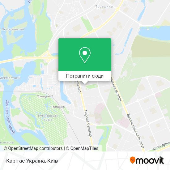 Карта Карітас Україна
