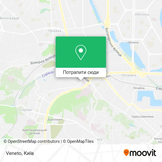 Карта Veneto