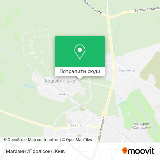 Карта Магазин /Пролісок/