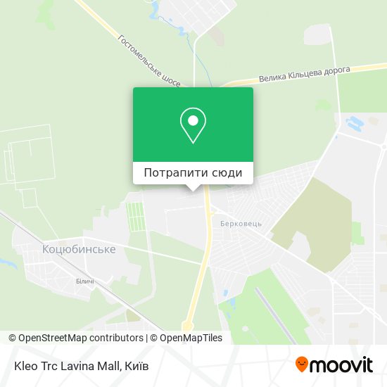 Карта Kleo Trc Lavina Mall