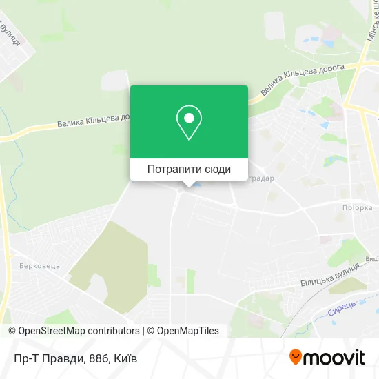 Карта Пр-Т Правди, 88б