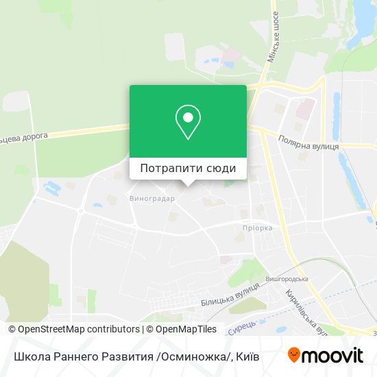 Карта Школа Раннего Развития /Осминожка/