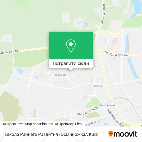 Карта Школа Раннего Развития /Осминожка/