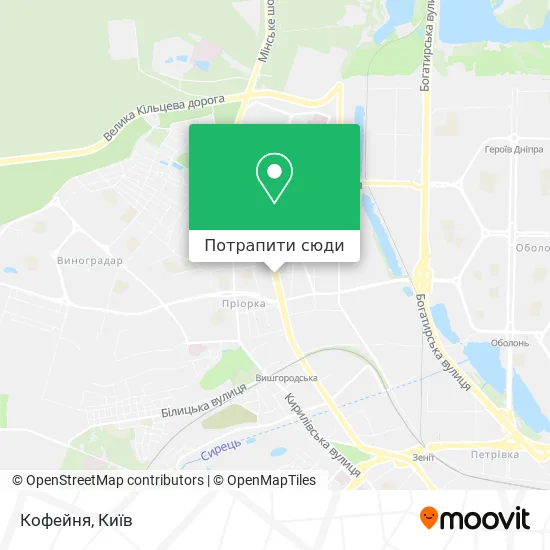 Карта Кофейня