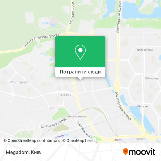 Карта Megadom