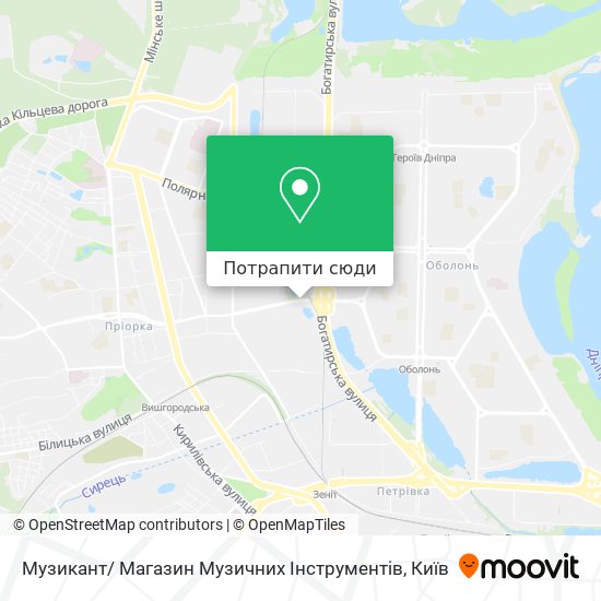 Карта Музикант/ Магазин Музичних Інструментів