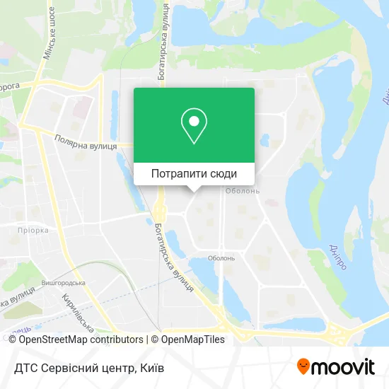 Карта ДТС Сервісний центр