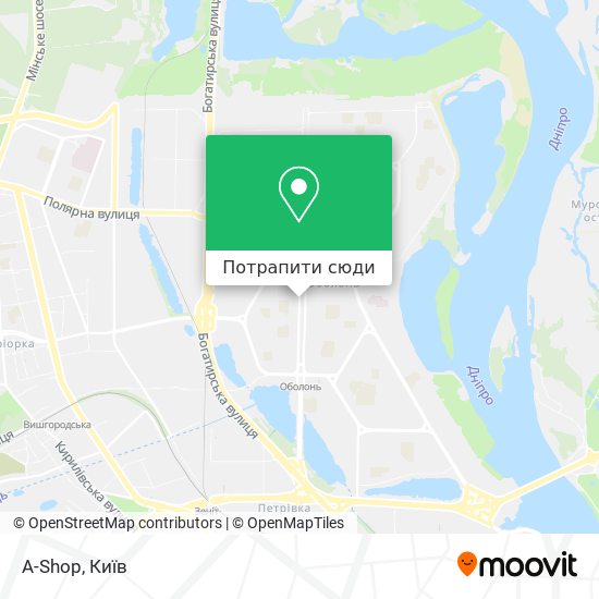Карта A-Shop