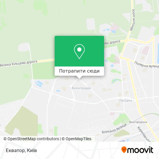 Карта Екватор