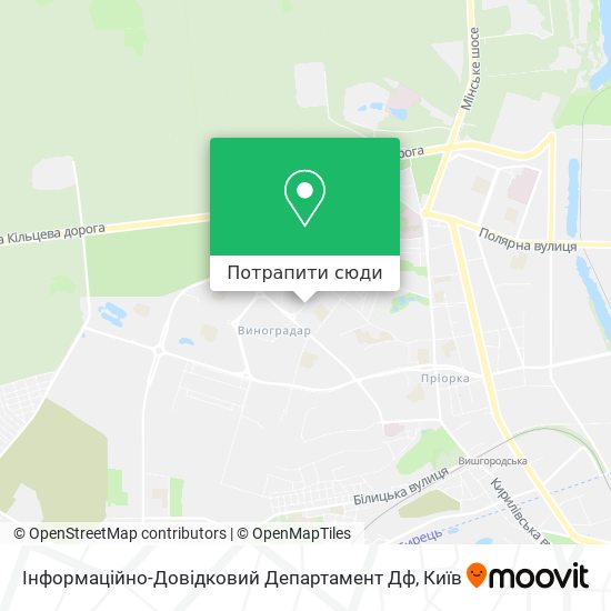 Карта Інформаційно-Довідковий Департамент Дф