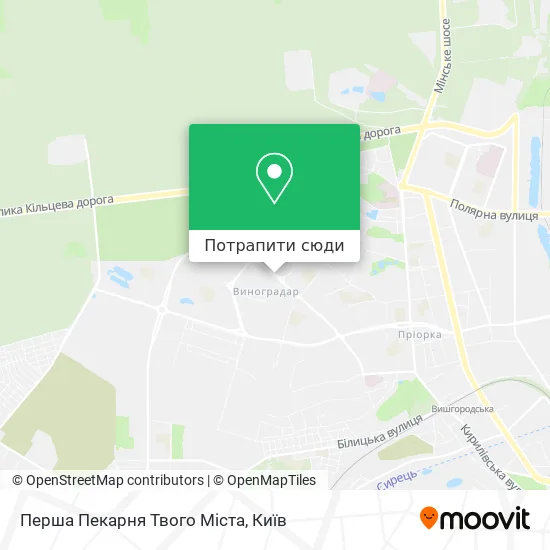 Карта Перша Пекарня Твого Міста