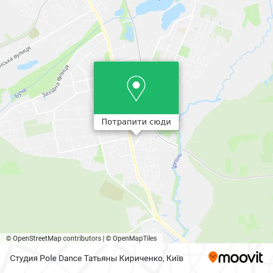 Карта Студия Pole Dance Татьяны Кириченко