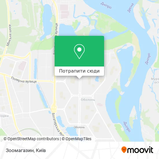Карта Зоомагазин