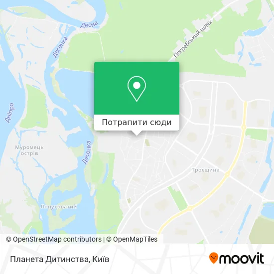 Карта Планета Дитинства