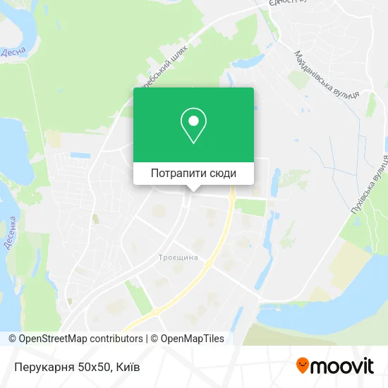 Карта Перукарня 50х50
