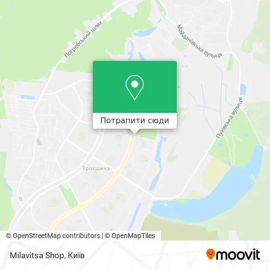 Карта Milavitsa Shop