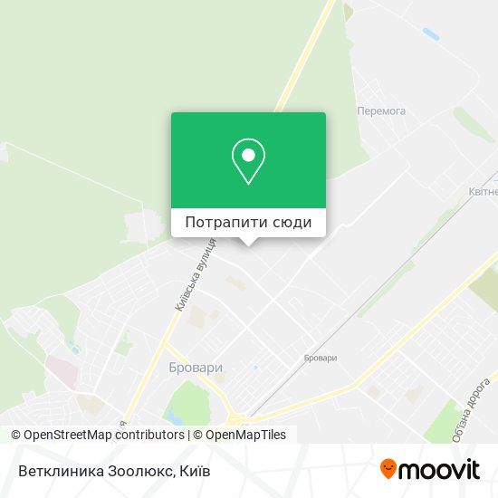 Карта Ветклиника Зоолюкс