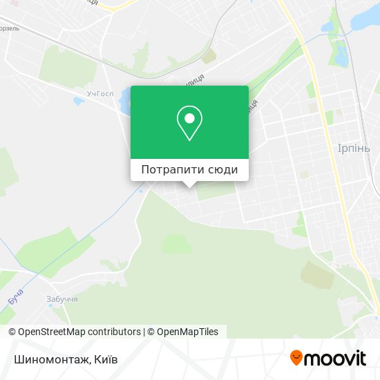 Карта Шиномонтаж
