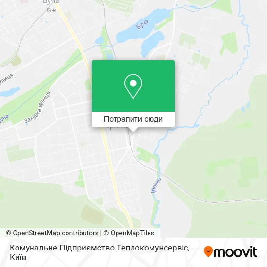 Карта Комунальне Підприємство Теплокомунсервіс