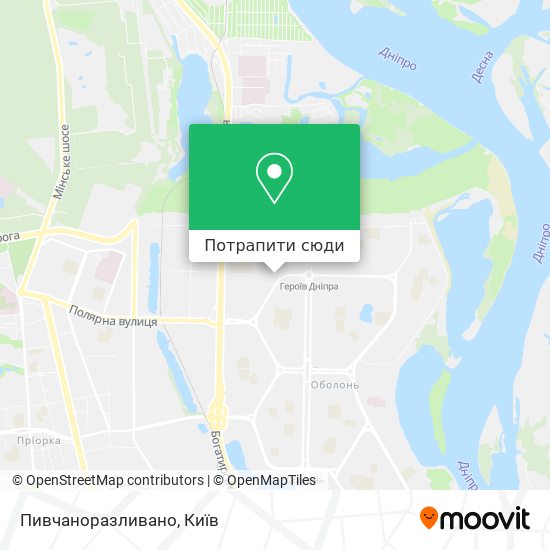 Карта Пивчаноразливано