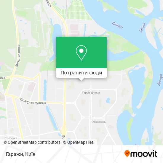 Карта Гаражи
