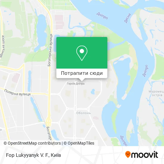 Карта Fop Lukyyanyk V. F.