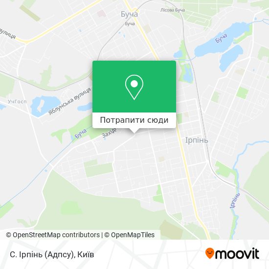 Карта С. Ірпінь (Адпсу)