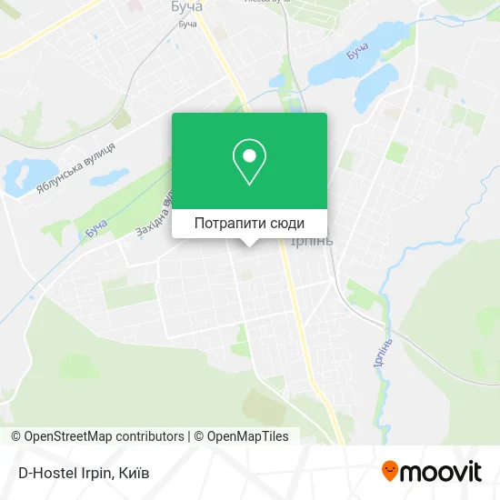 Карта D-Hostel Irpin