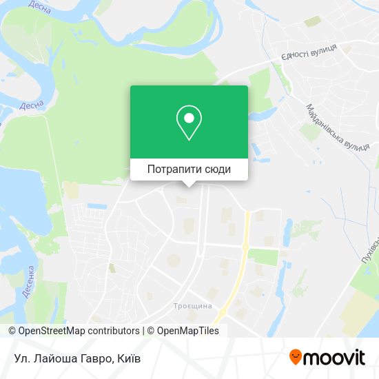Карта Ул. Лайоша Гавро