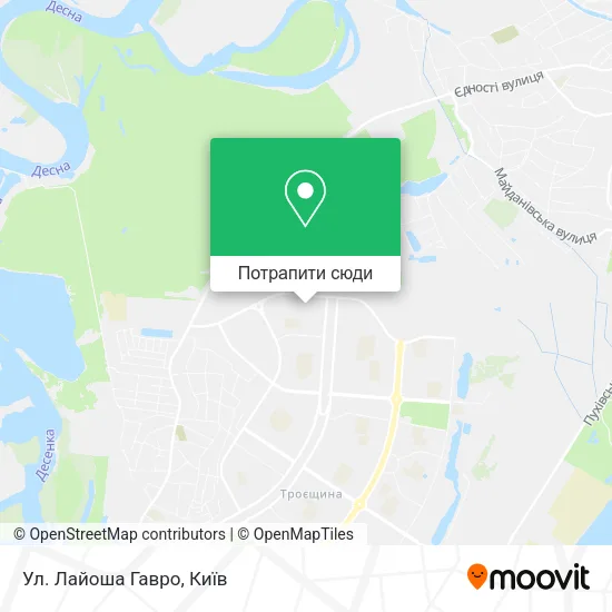 Карта Ул. Лайоша Гавро