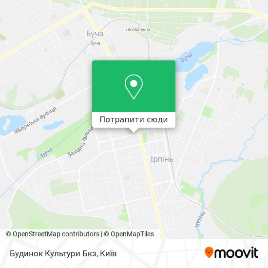 Карта Будинок Культури Бкз