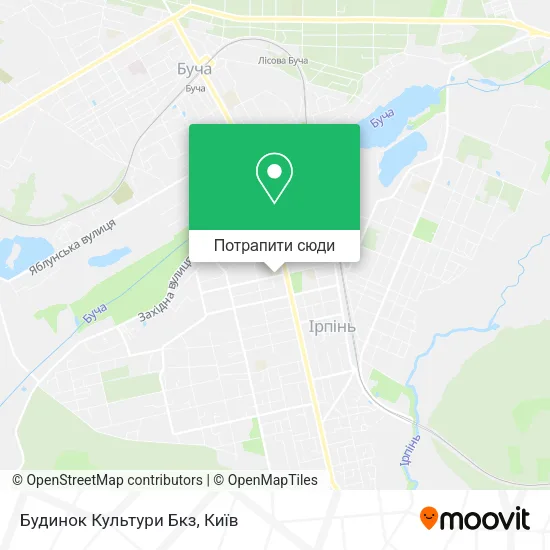 Карта Будинок Культури Бкз