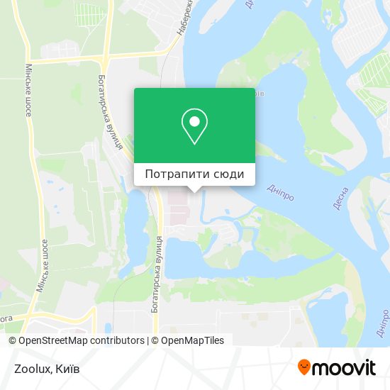 Карта Zoolux