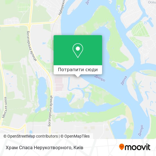 Карта Храм Спаса Нерукотворного